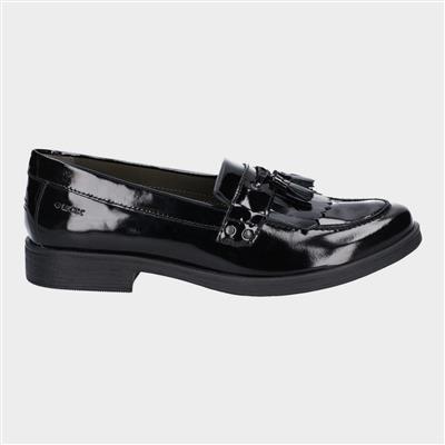 J Agata A Kids Black Patent Leather Shoe