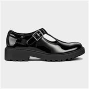 Geox J Casey Kids Black Leather Shoes Sizes 32-39 (Click For Details)