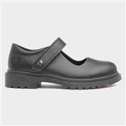 Heavenly Feet Violet Girls' Black School Shoe (Click For Details)