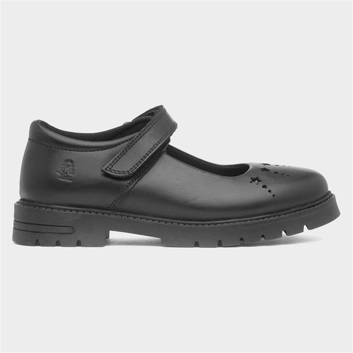 Hush Puppies Girls Black Sabrina School Shoe Size 10