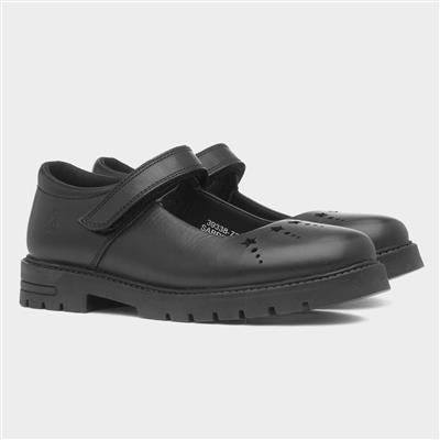 Sabrina Girls Black School Shoe