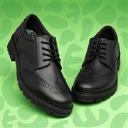 Hush Puppies Darcy Girls Black Leather Brogue (Click For Details)