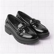 Little Diva Lucie Girls Black Patent School Shoe (Click For Details)