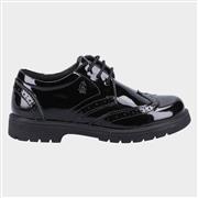 Hush Puppies Sally Sr Kids Black Shoe Sizes 3-6 (Click For Details)