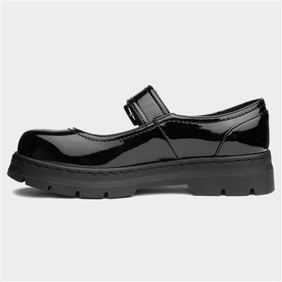 Rita Girls Black Patent Shoe