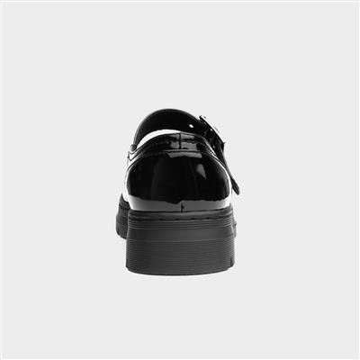 Rita Girls Black Patent Shoe