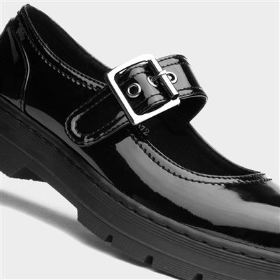 Rita Girls Black Patent Shoe