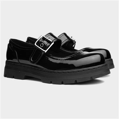 Rita Girls Black Patent Shoe