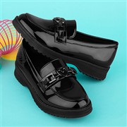Lilley Girls Black Patent Heart Loafer (Click For Details)