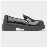 Little Diva Bebe Girls Black Patent Chunky Loafer (Click For Details)