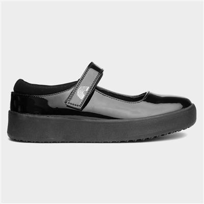 Kids Black School Shoe