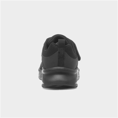 Dynamatic Kids Black Easy Fasten Trainer
