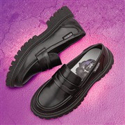 Wednesday Kids Black Chunky Loafer (Click For Details)