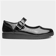 Little Diva Isla Girls Black Patent School Shoe (Click For Details)