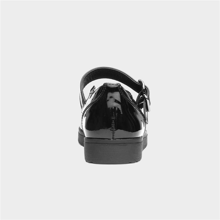 Isla Girls Black Patent School Shoe