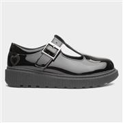 Heavenly Feet Holly Girls Black Patent T-Bar Shoe (Click For Details)