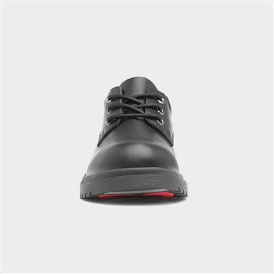 Jasmine Girls Black Lace Up Shoe