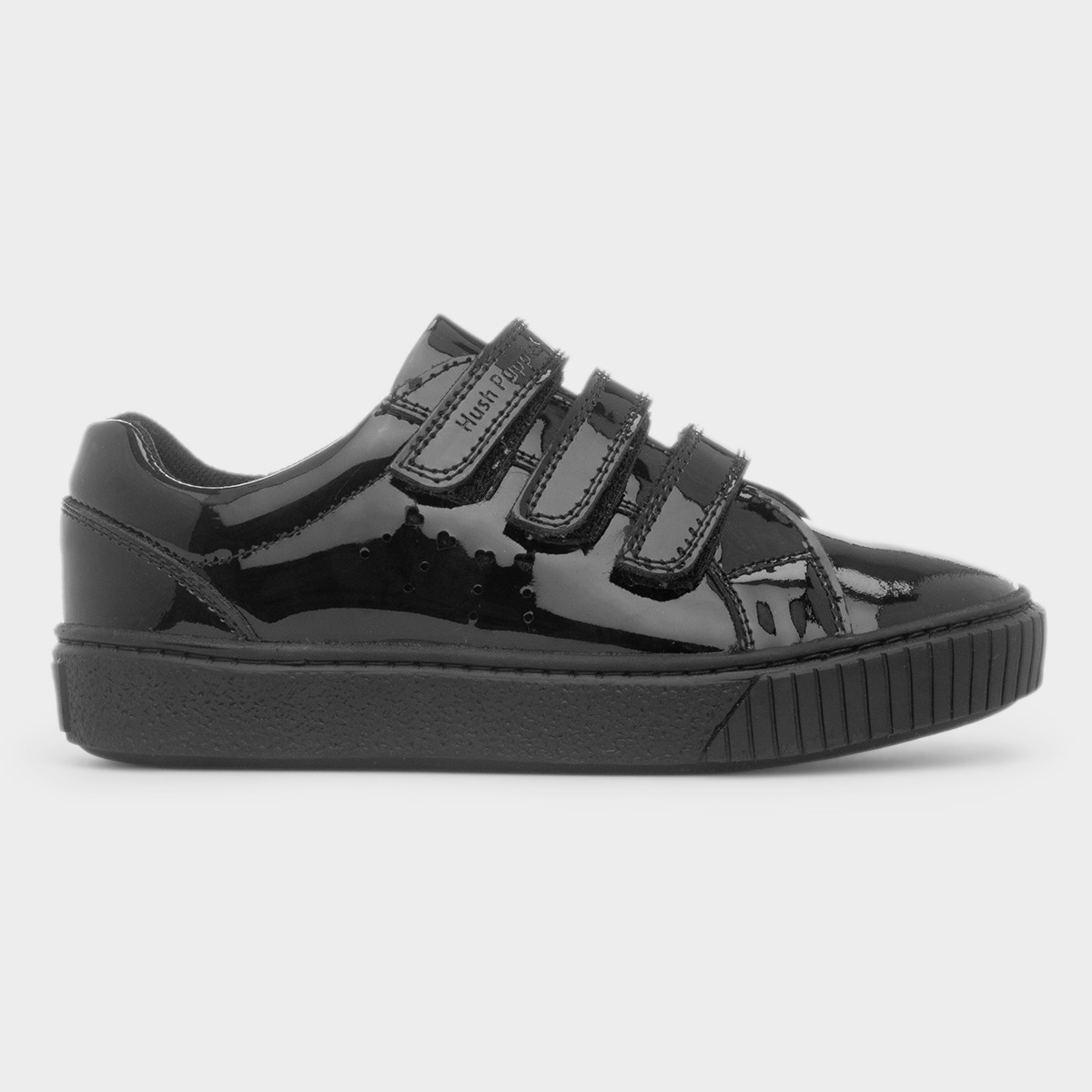 Elsie Girls Black Leather School Shoe