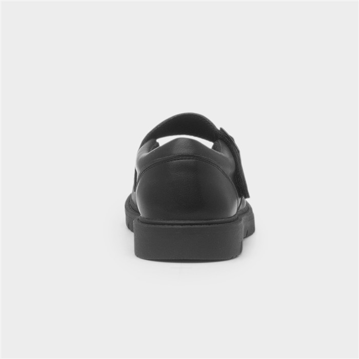 Severn Girls Black School Shoe