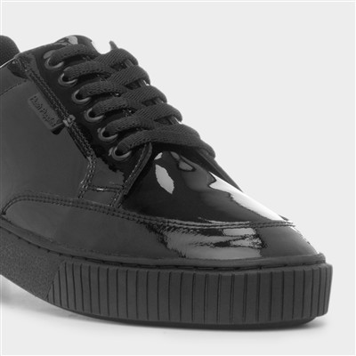 Evelyn Womens Black Leather Shoe