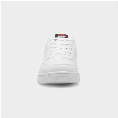 Kids White Lace Up Shoe