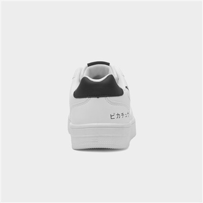 Kids White Lace Up Shoe