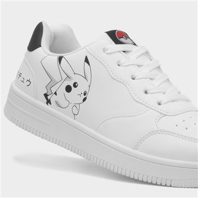 Kids White Lace Up Shoe