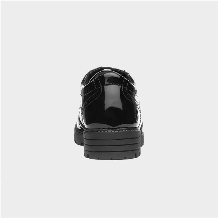 Darcy Girls Black Patent Brogue