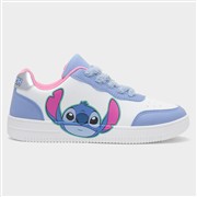 Disney Stitch Kids White & Blue Lace Up Shoe (Click For Details)