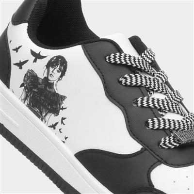 Kids Black & White Casual Shoe