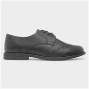 Hush Puppies Ava Girls Black Leather Brogue Shoe (Click For Details)