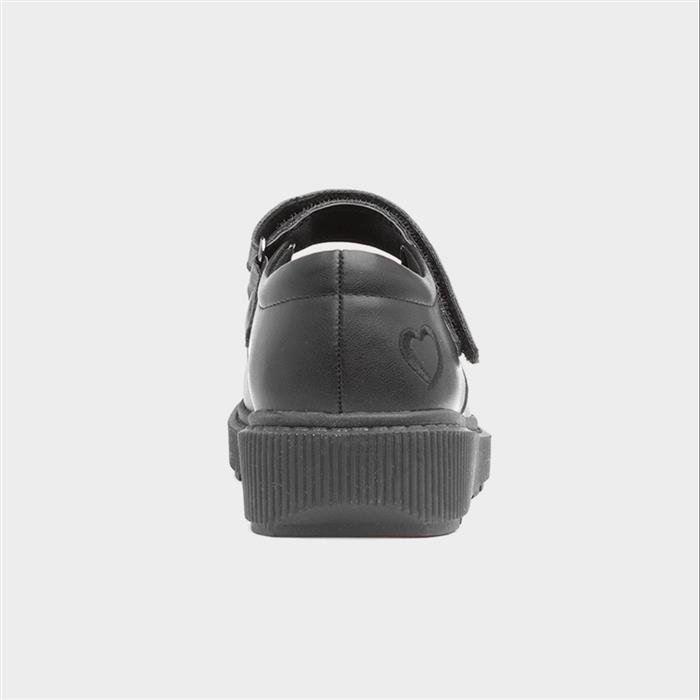 Iris Girls Black School Shoe