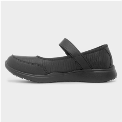 Girls Microstride Black Shoe