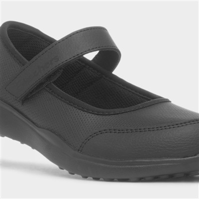 Microstrides Recess Girls Black Shoe