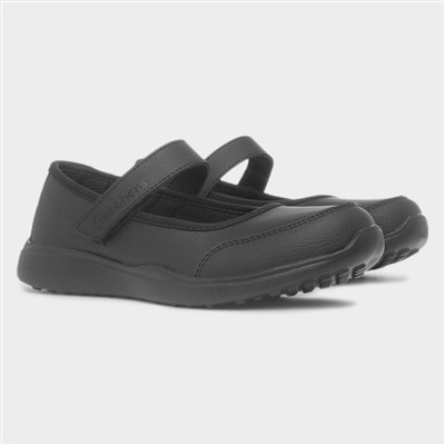 Girls Microstride Black Shoe