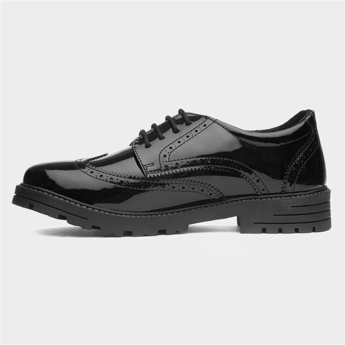 Maxine Snr Girls Patent School Shoe
