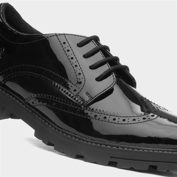 Maxine Snr Girls Patent School Shoe