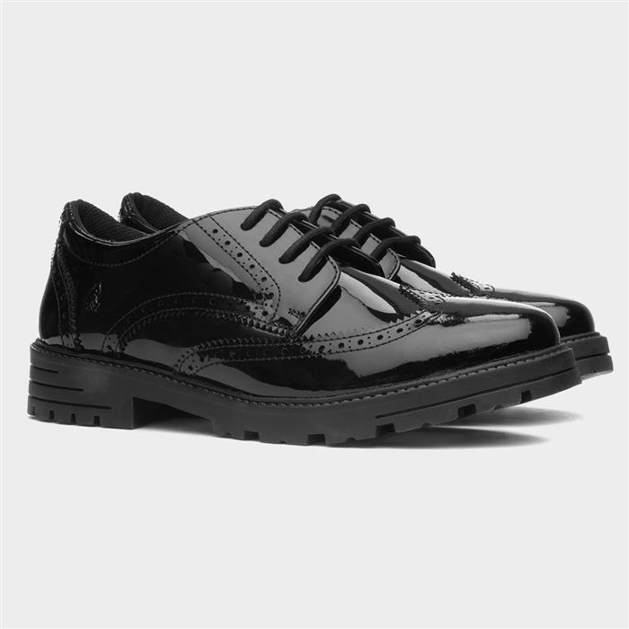 Maxine Snr Girls Patent School Shoe