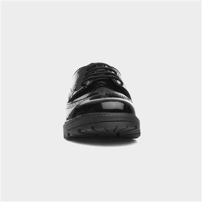 Maxine Snr Girls Patent School Shoe