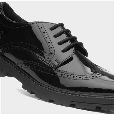 Maxine Snr Girls Patent School Shoe