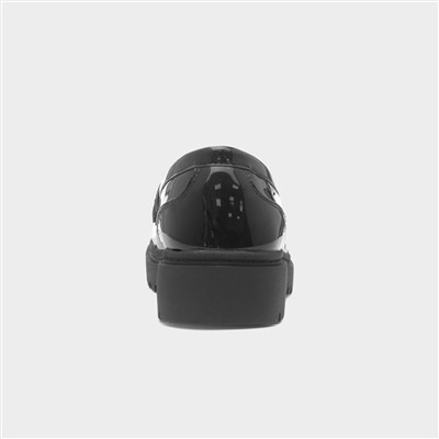 Piper Girls Black Patent Loafer