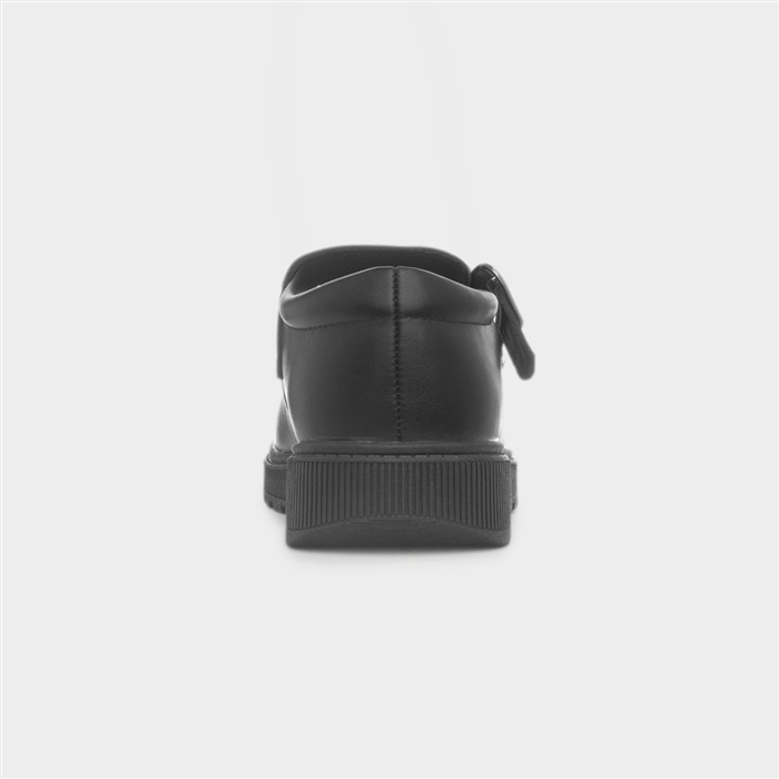 Layla Girls Black School Shoe