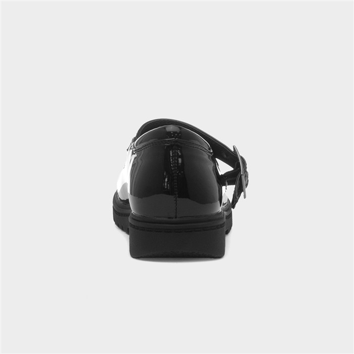 Effie Girls Black Patent Shoe