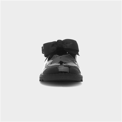Idalia Girls Black Patent T-Bar Shoe