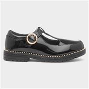 Buckle My Shoe Maisee Girls Black School Shoe (Click For Details)