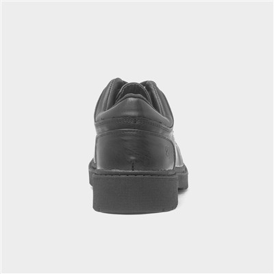 Playful Trek Kids Black Lace Up Shoe