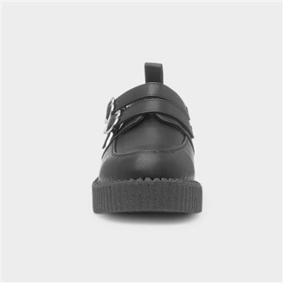 Dream Adventures Girls Black School Shoe