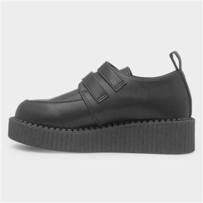 Dream Adventures Girls Black School Shoe