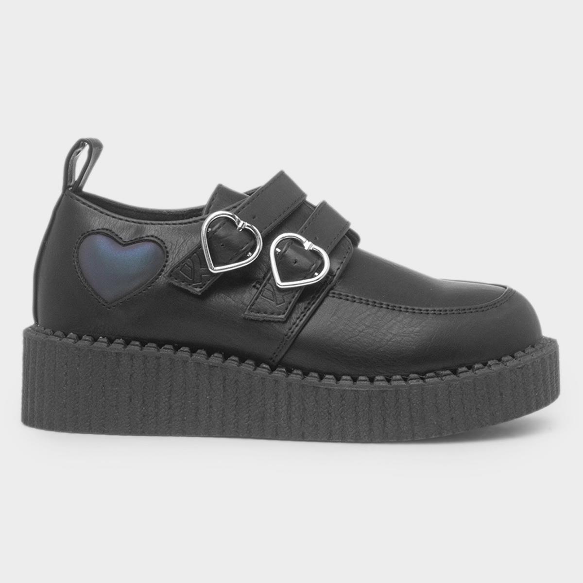 Dream Adventures Girls Black School Shoe
