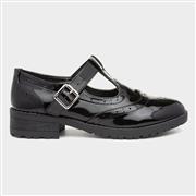 Lilley Cam Junior Girls Patent Brogue T-Bar (Click For Details)